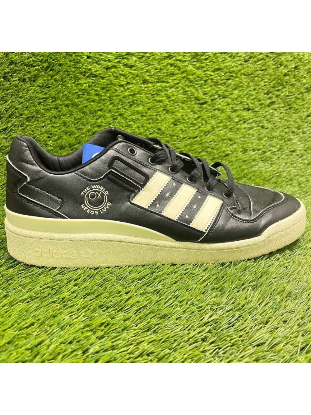 Adidas Forum Low X André Saraiva Mens Size 11.5 Black Athletic Shoes Sneakers
